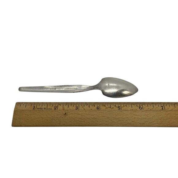 MCM Two Serrated 6” Grapefruit Stainless Spoons Starburst Wm Rogers Flatware - Picture 14 of 16